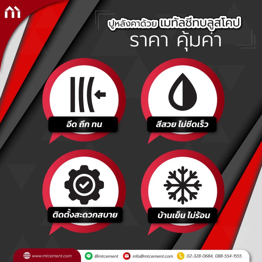 เมทัลชีท บลูสโคป ราคา