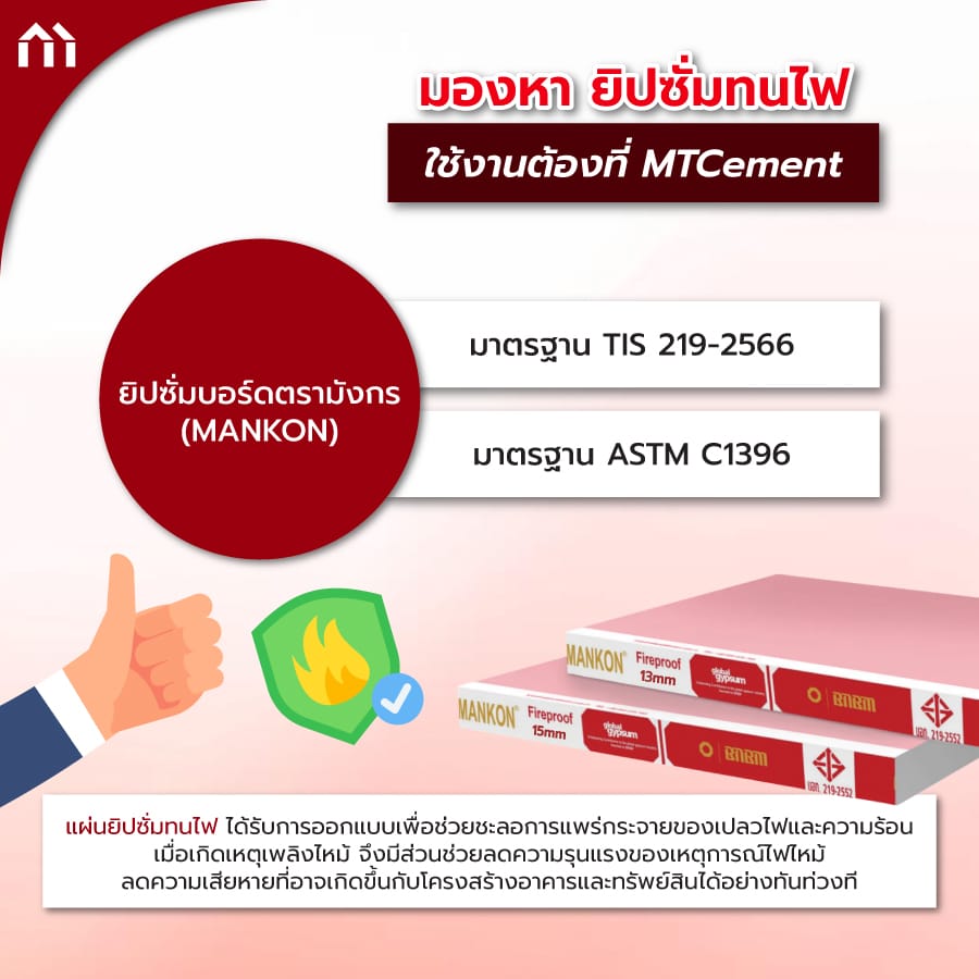 ยิปซั่มทนไฟ
